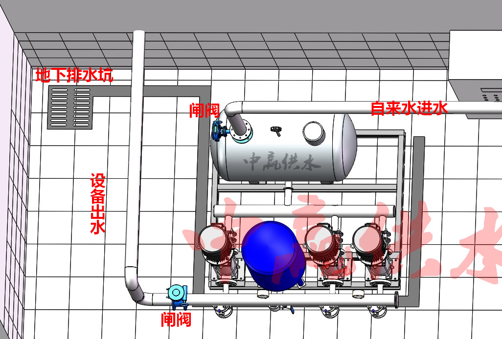 圖解：無負壓供水設備怎么安裝,無負壓供水設備連接水管
